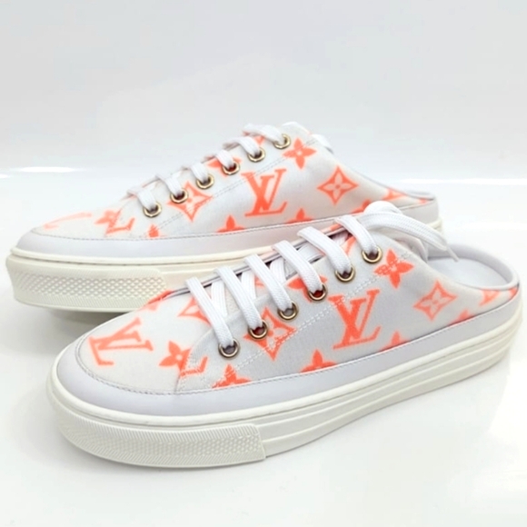 ✨️Authentic Louis Vuitton Stellar Open Back Sneaker Technical Fabric - Picture 14 of 15